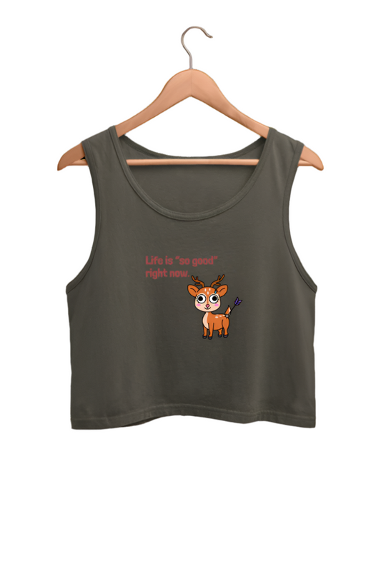 life is so good crop tank tshirt-Snapper Choice