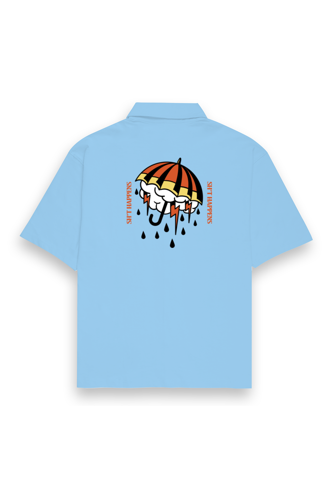 Sh*t happens Oversized shirt-Baby Blue-Snapper Choice