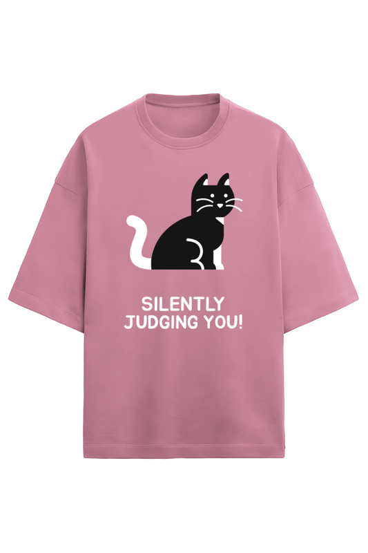 Silently Judging you terry Oversized tshirt-Flamingo-Snapper Choice