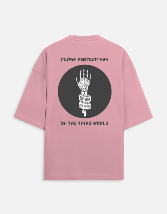 Close Encounters Unisex Terry Oversized Tee-Flamingo-Snapper Choice