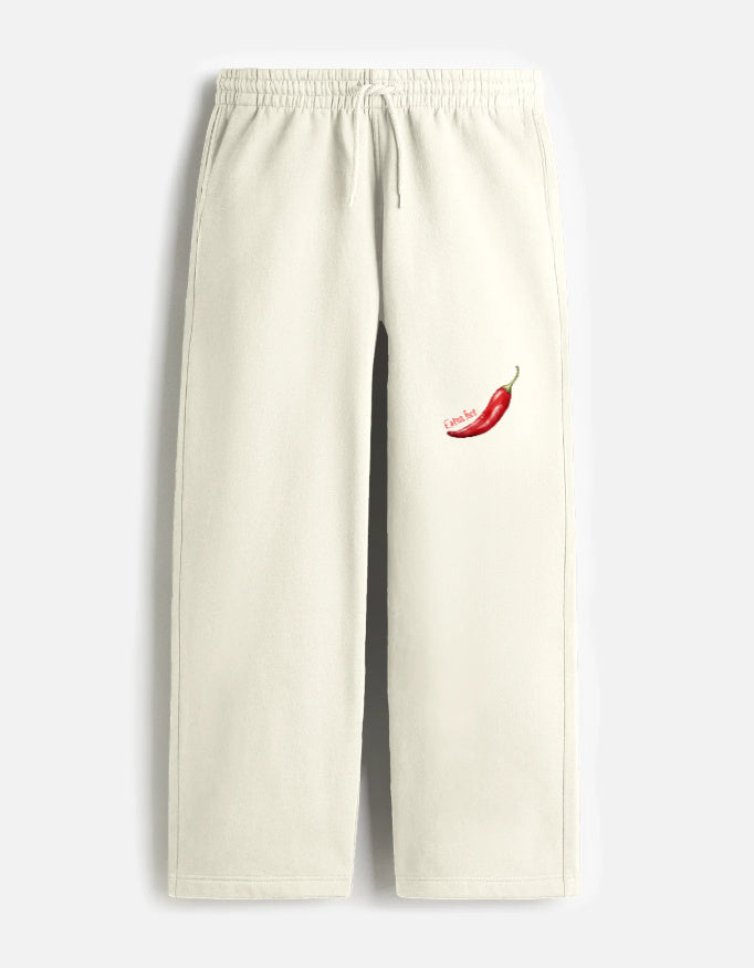 Chilli Extra Hot Unisex Sweatpants-Off White-Snapper Choice
