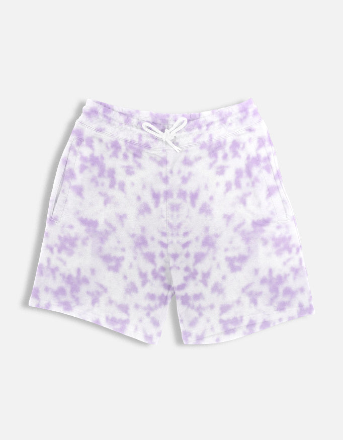 White lavender Unisex Tie-Dye Oversized T-Shirt & Shorts Set-Snapper Choice