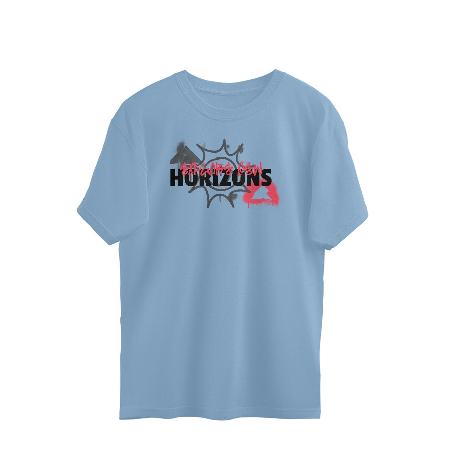 Explore Oversized t-shirt-Baby Blue-Snapper Choice