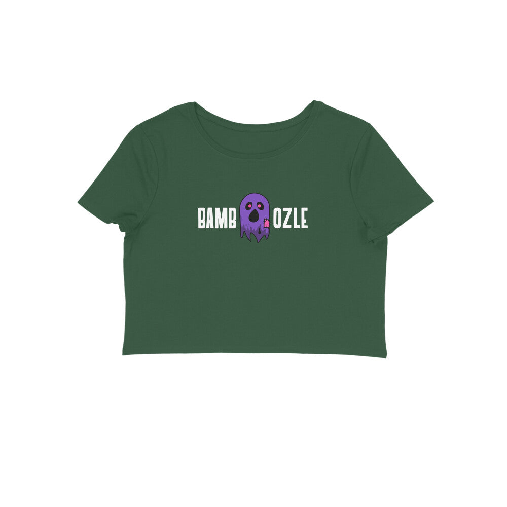 Bamboozle Crop t-shirt-Olive Green-Snapper Choice