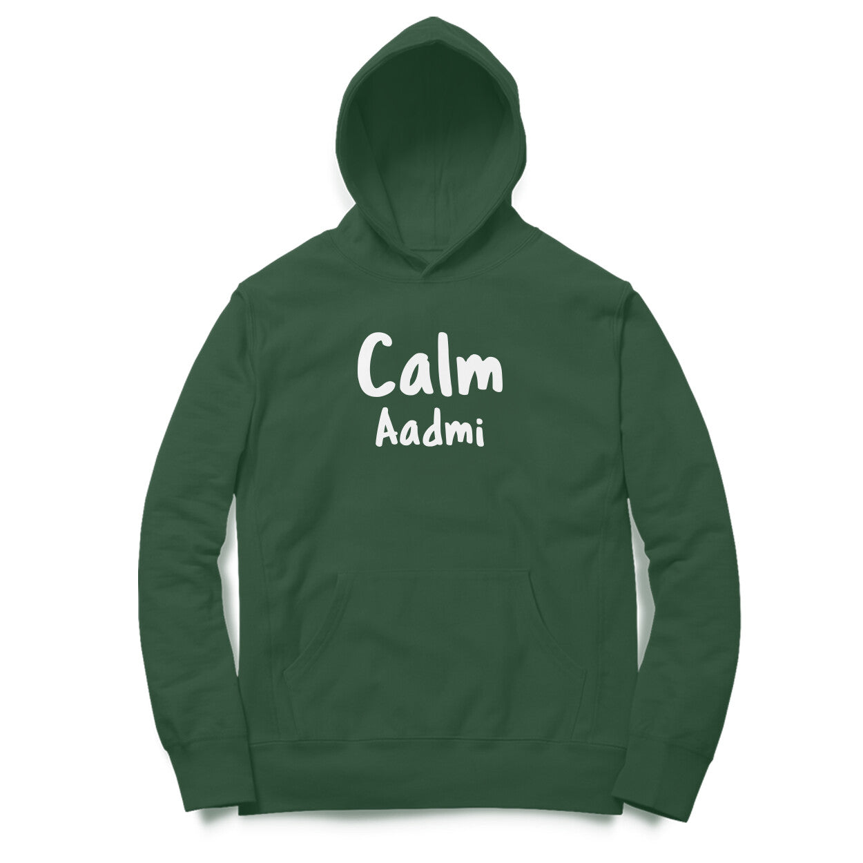 Calm Aadmi Hoodie-Olive Green-Snapper Choice