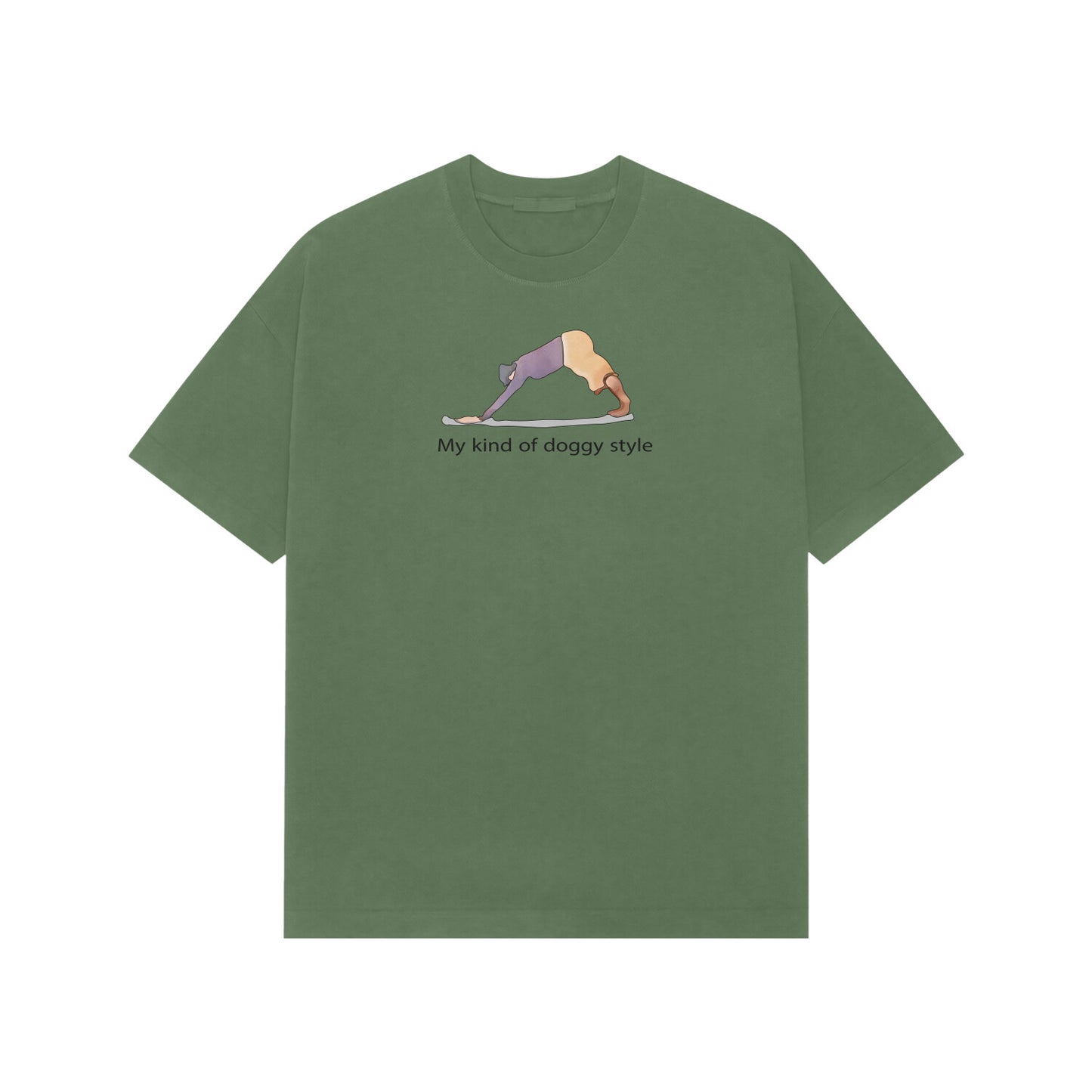 my kind of doggy style premium oversized t-shirt-Forest Green-Snapper Choice