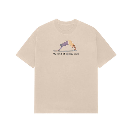 my kind of doggy style premium oversized t-shirt-Beige-Snapper Choice