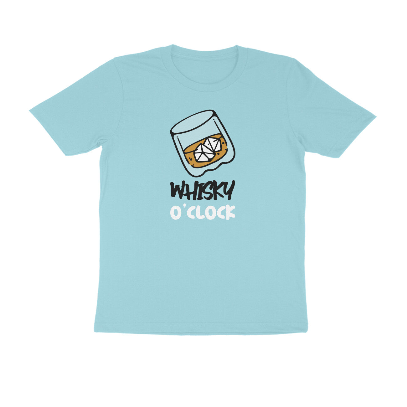 Whisky O clock men's t-shirt-Surf Blue-Snapper Choice