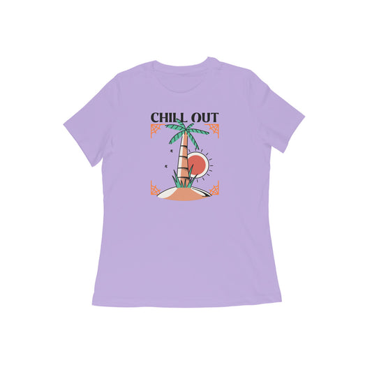 Chill out women's t-shirt-Iris Lavender-Snapper Choice