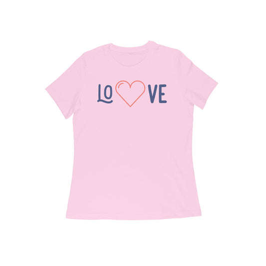 Love Valentine Edition Women's Tshirt-Light Pink-Snapper Choice