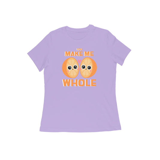 Make me Whole Women's tshirt-Iris Lavender-Snapper Choice