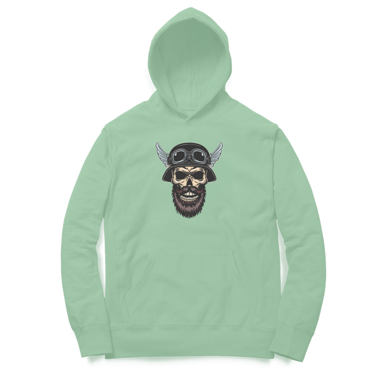 Skull Rider Hoodie-Mint Green-Snapper Choice