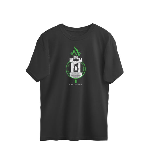 The light Oversized tshirt-Black-Snapper Choice