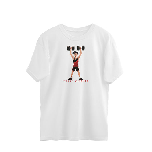 Those weights Oversized t-shirt-White-Snapper Choice
