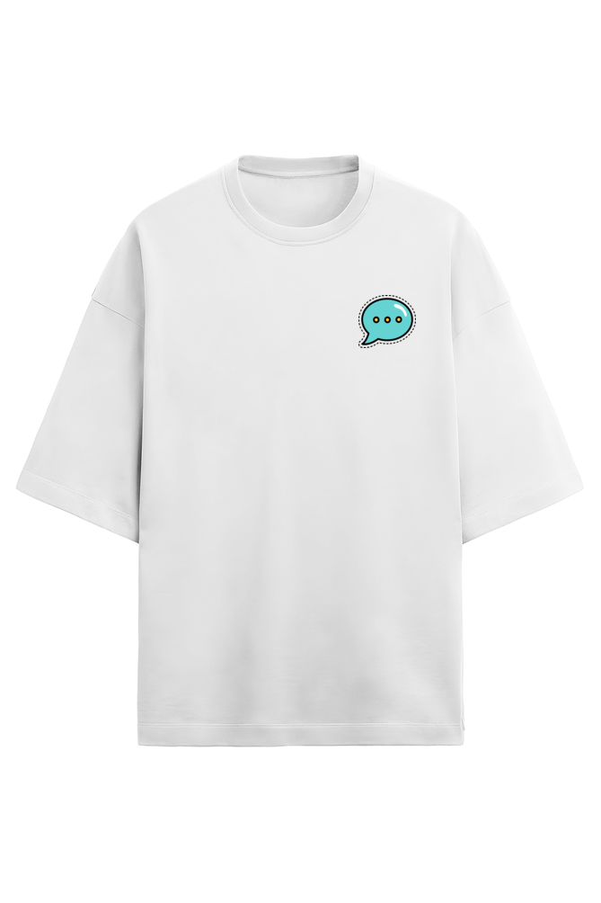 Positive thinking Oversized t-shirt-White-Snapper Choice