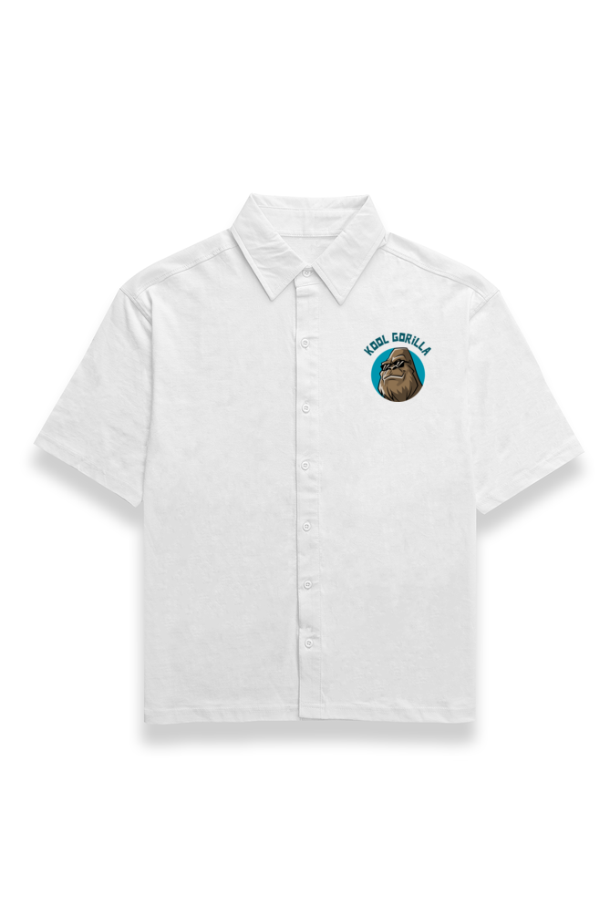 Kool Gorilla Oversized shirt-White-Snapper Choice