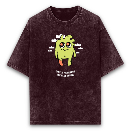 Monsters Oversized t-shirt-Maroon-Snapper Choice