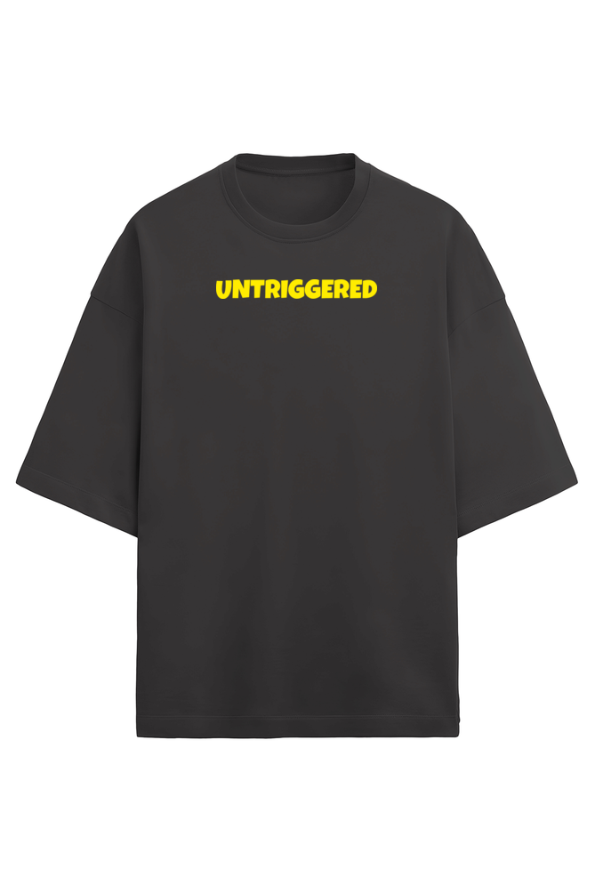 Untriggered Terry Oversized t-shirt Black - Snapper Choice