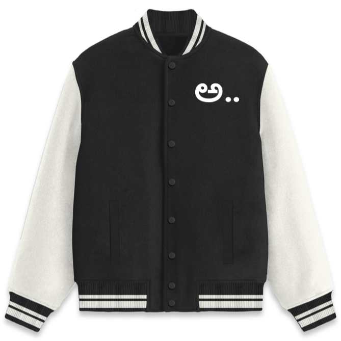 Namma Lipi Varsity Jacket - Black - Snapper Choice