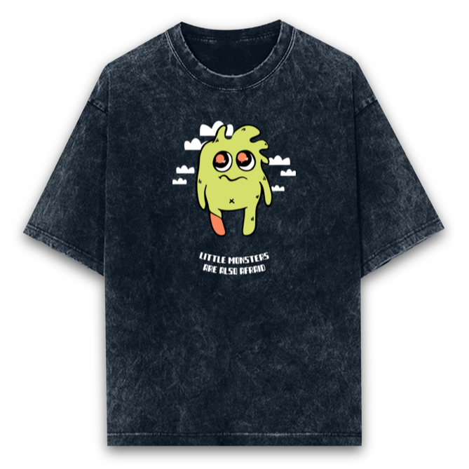 Monsters Oversized t-shirt-Navy Blue-Snapper Choice