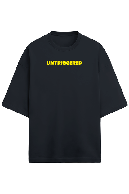 Untriggered Terry Oversized t-shirt Navy Blue - Snapper Choice