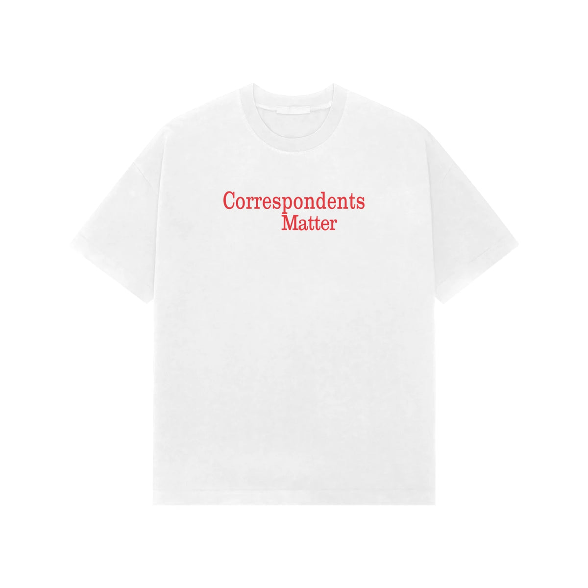 Correspondents Matter Premium Oversized tshirt-White-Snapper Choice