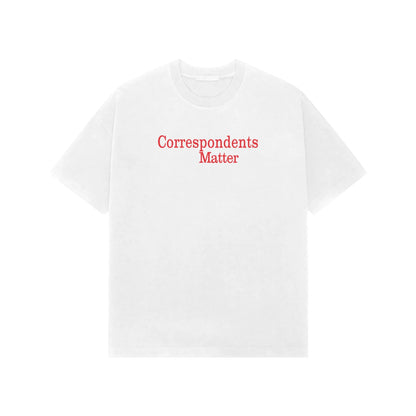 Correspondents Matter Premium Oversized tshirt-White-Snapper Choice