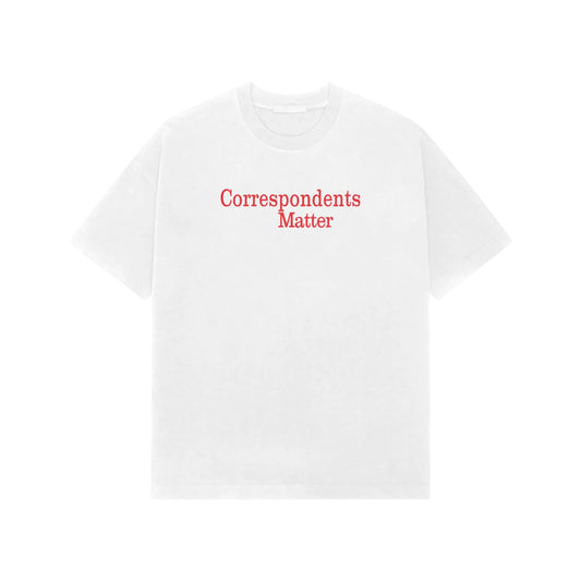 Correspondents Matter Premium Oversized tshirt-White-Snapper Choice
