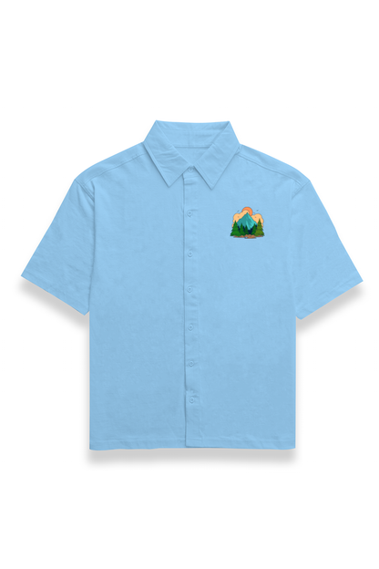 The Nature Oversized Shirt Baby Blue - Snapper Choice