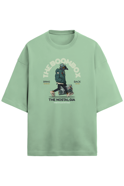 The boombox Terry Oversized t-shirt Jade - Snapper Choice