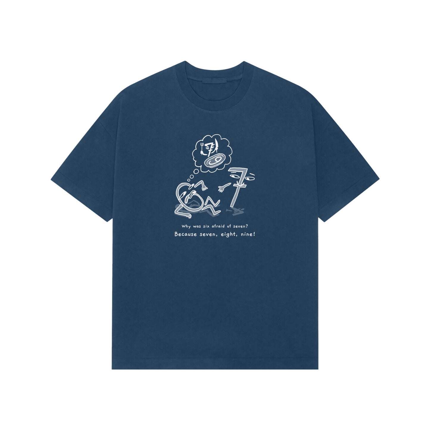 6-7 Premium Oversized tshirt-Navy Blue-Snapper Choice