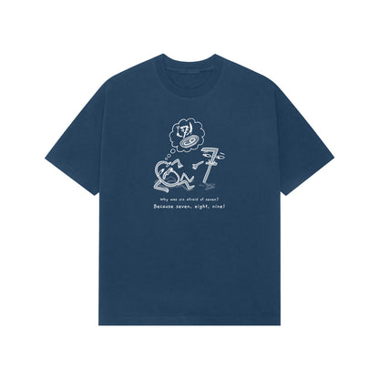 6-7 Premium Oversized tshirt-Navy Blue-Snapper Choice