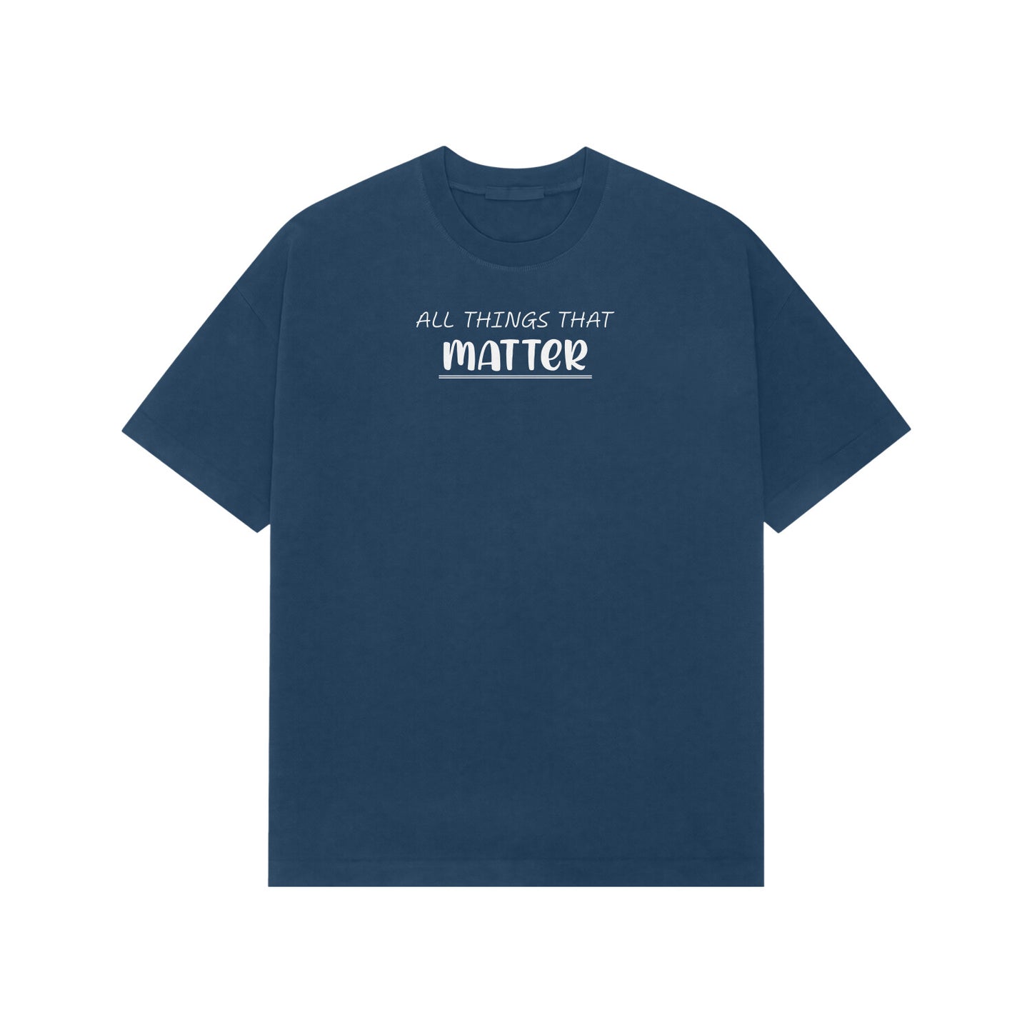 All things that matter premium oversized t-shirt-Navy Blue-Snapper Choice