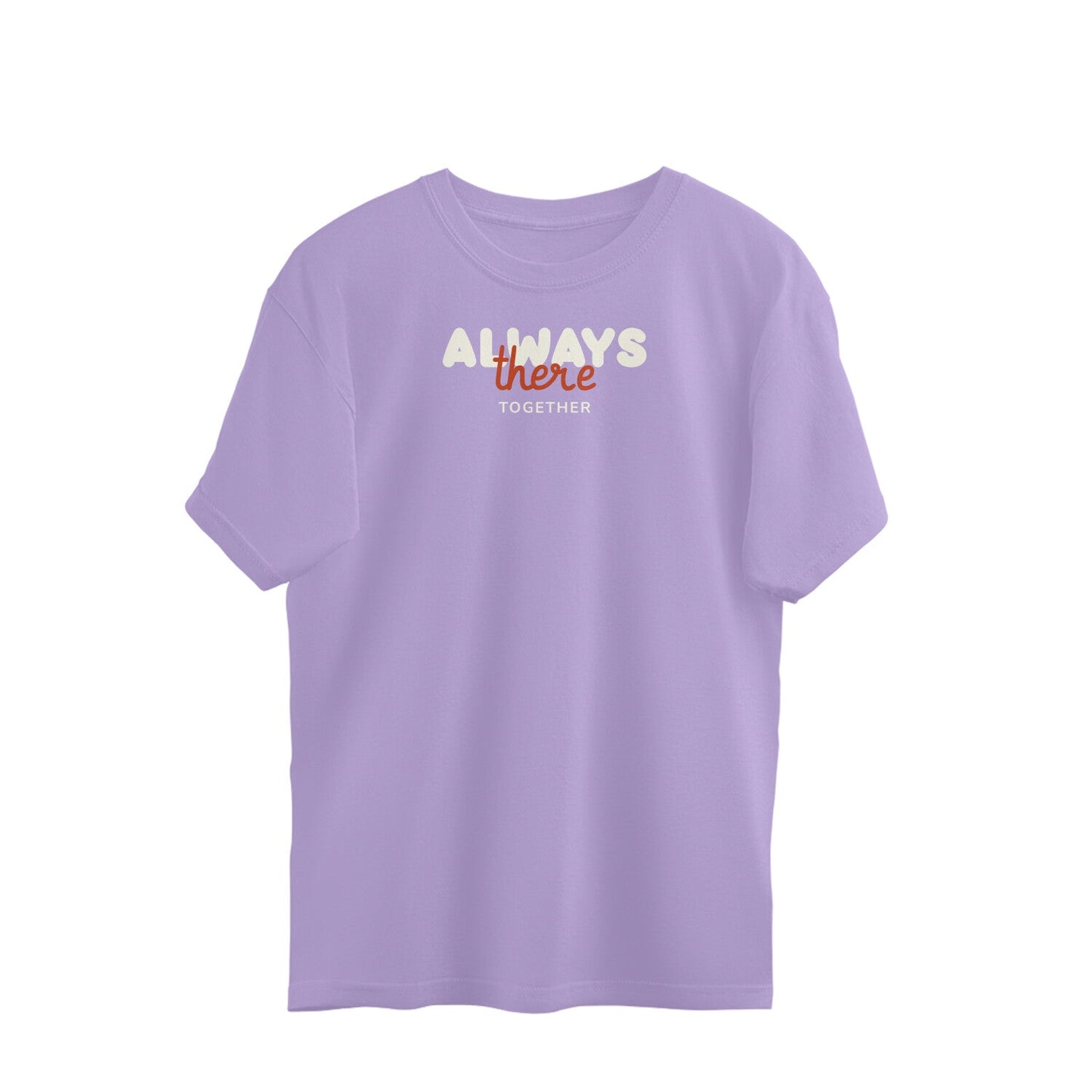 Always there oversized t-shirt-Iris Lavender-Snapper Choice