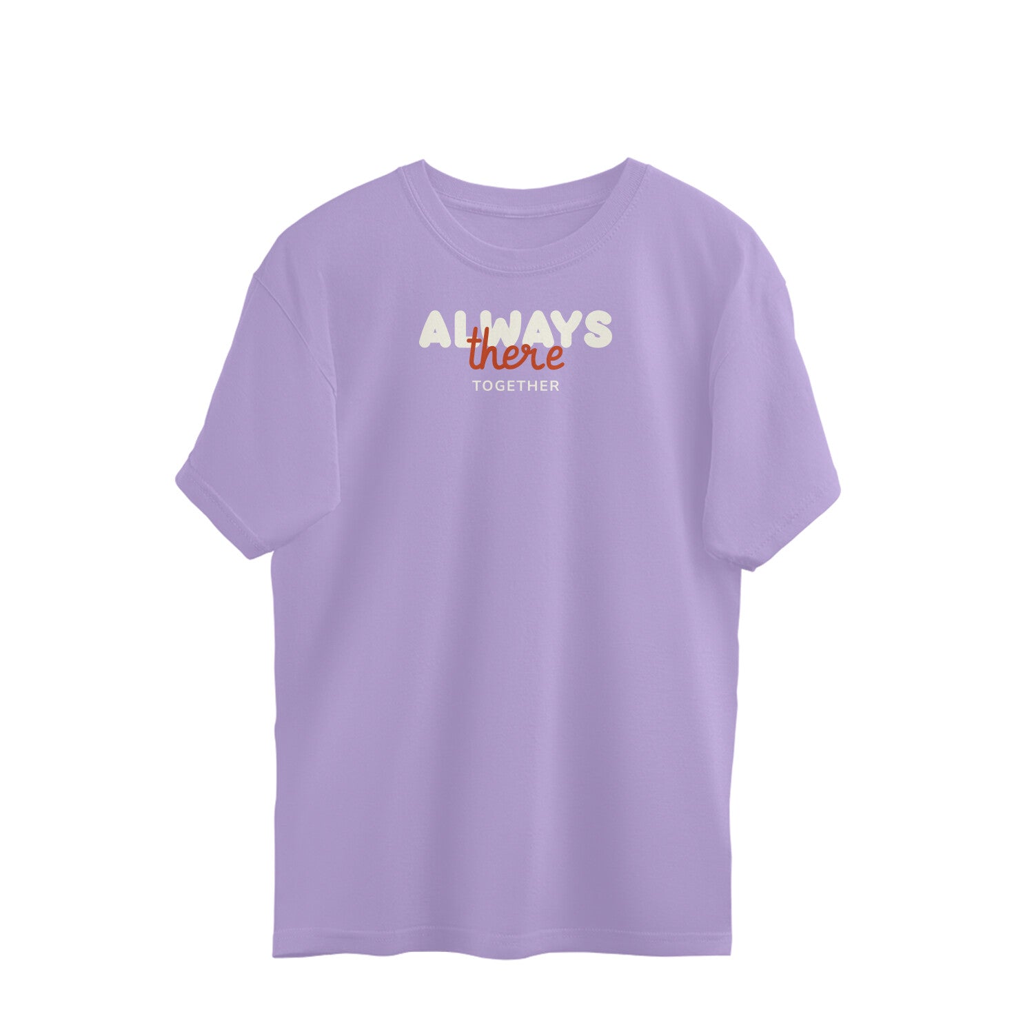 Always there oversized t-shirt-Iris Lavender-Snapper Choice