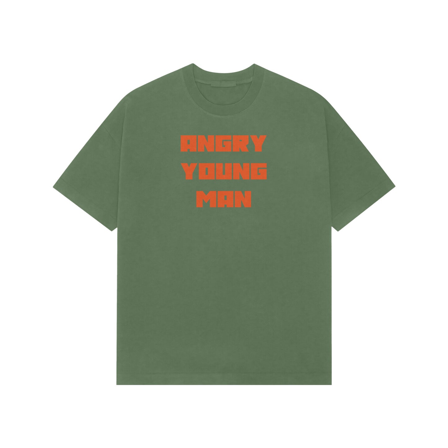 Angry young man Premium oversized t-shirt-Forest Green-Snapper Choice