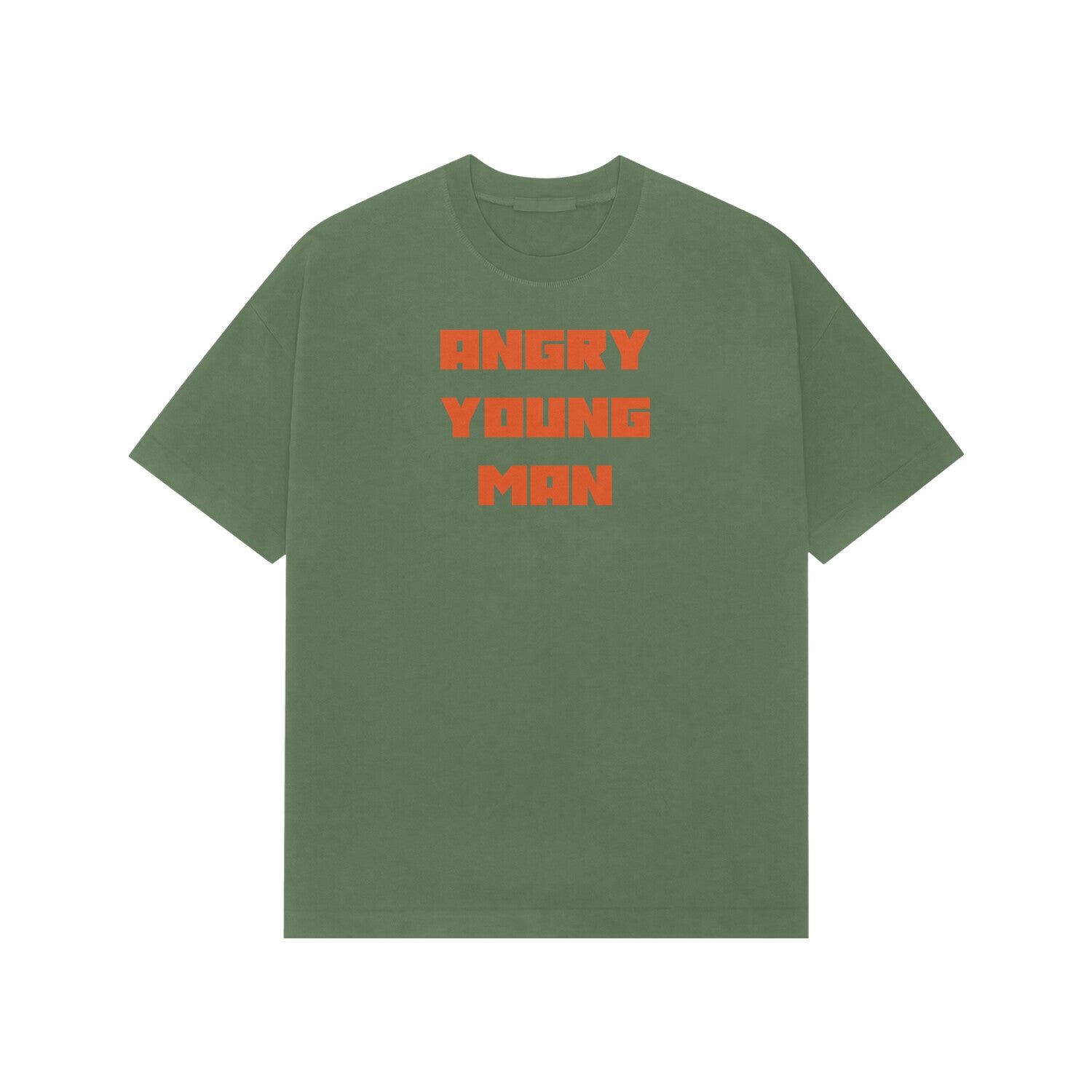 Angry young man Premium oversized t-shirt-Forest Green-Snapper Choice