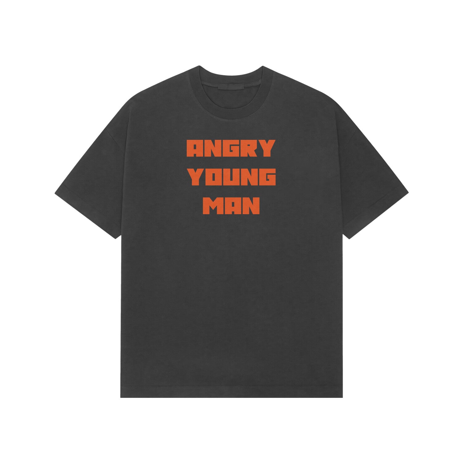 Angry young man Premium oversized t-shirt-Black-Snapper Choice