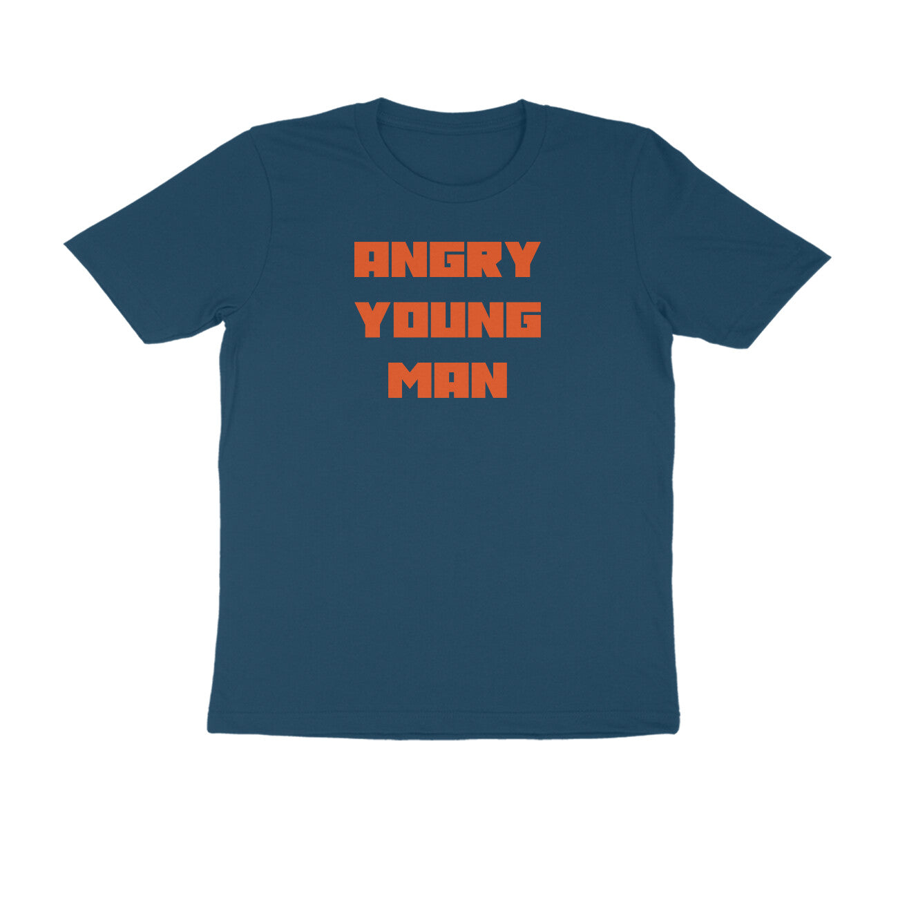Angry young man t-shirt-Navy Blue-Snapper Choice
