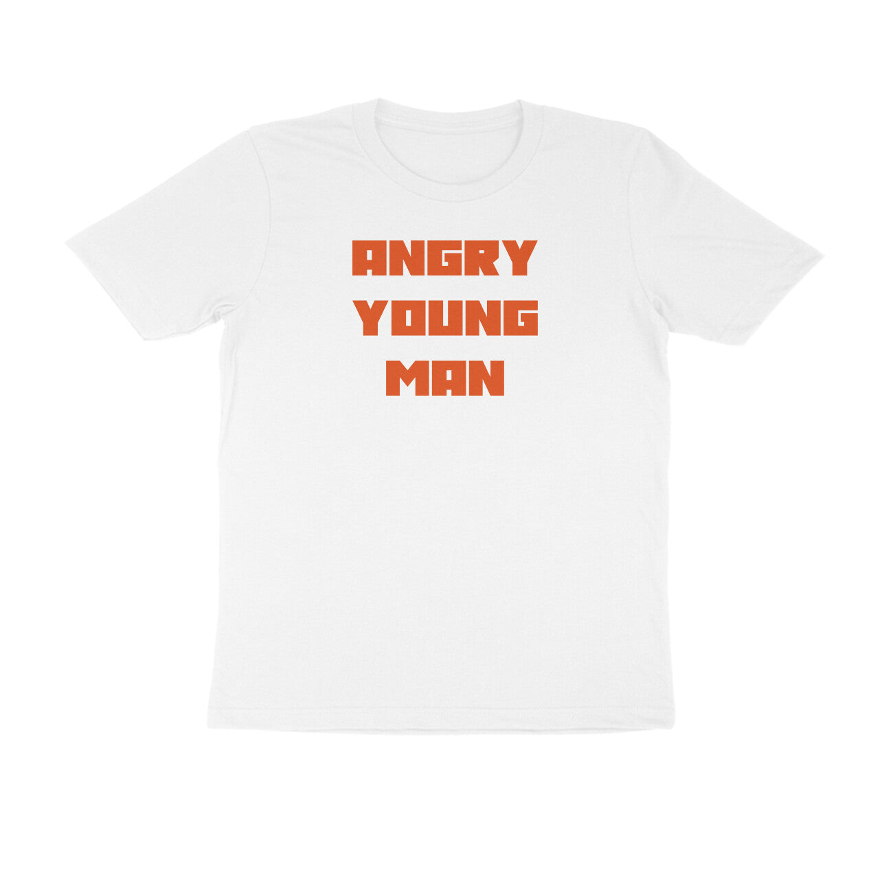 Angry young man t-shirt-White-Snapper Choice