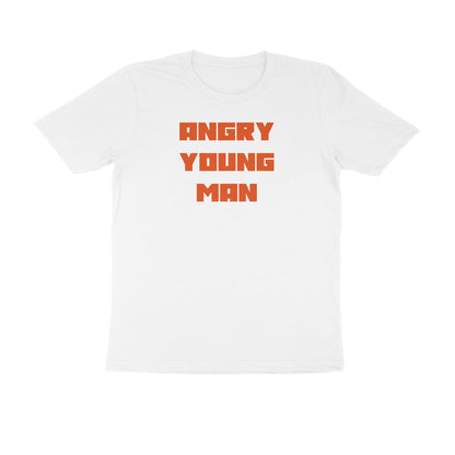 Angry young man t-shirt-White-Snapper Choice