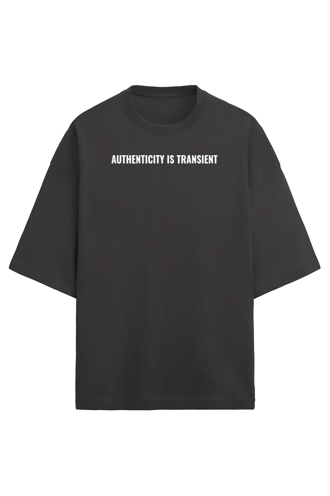 Authenticity is transient Terry oversized tshirt-S-Snapper Choice