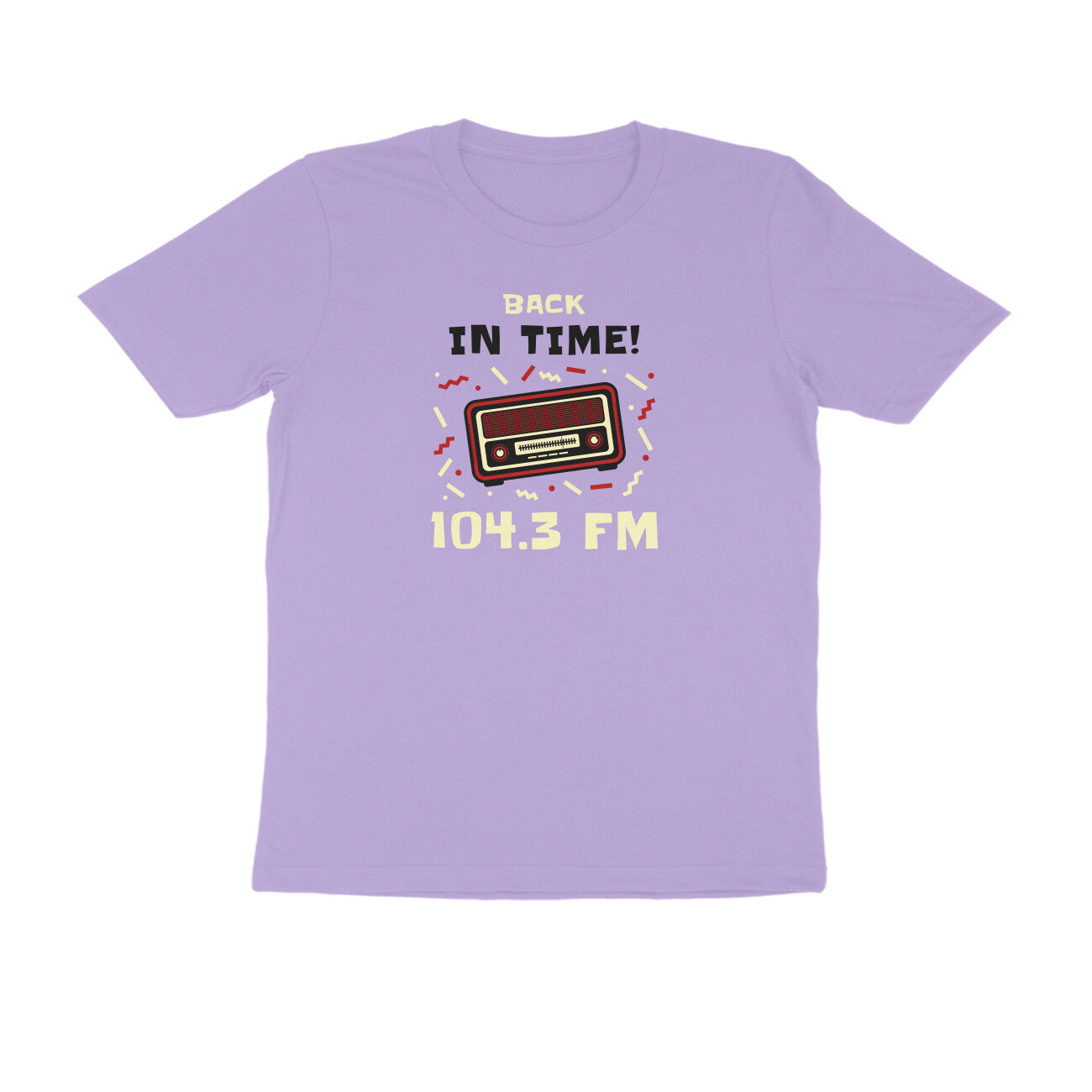 Back in time men's t-shirt-Iris Lavender-Snapper Choice