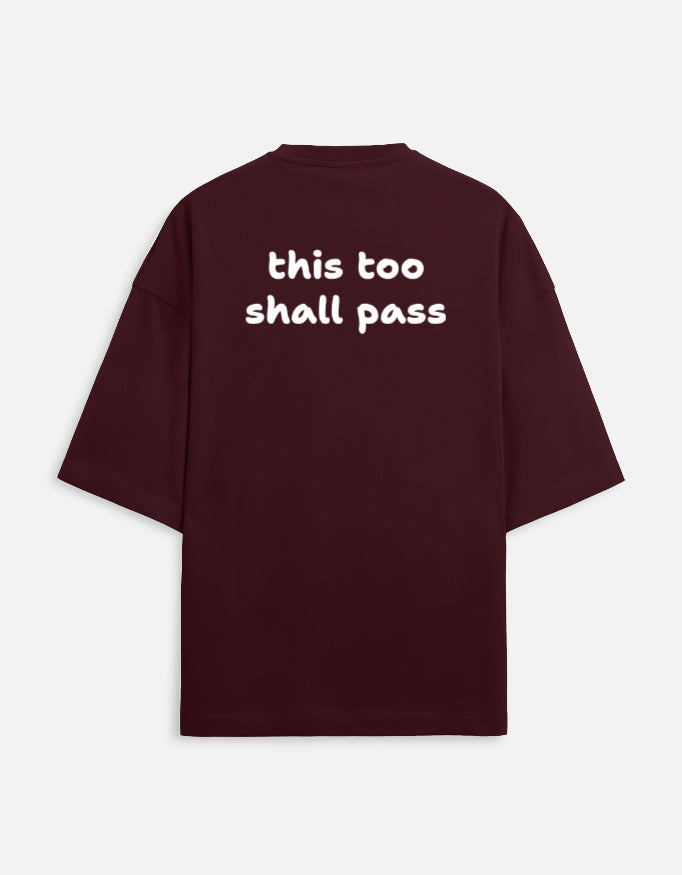 This too shall pass Unisex Terry Oversized Tee-Snapper Choice