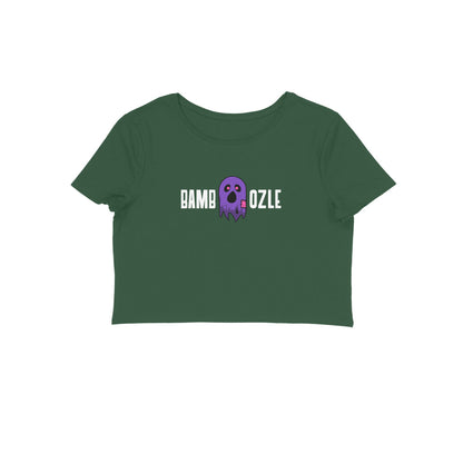 Bamboozle Crop t-shirt-Olive Green-Snapper Choice