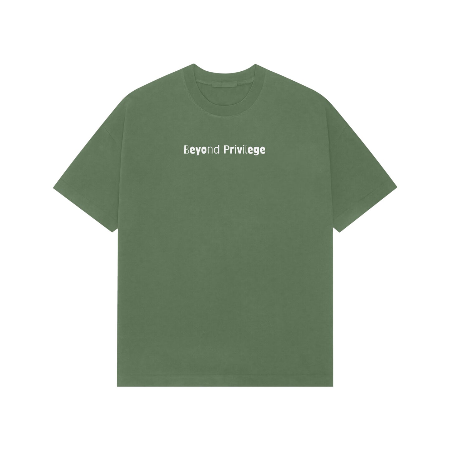 Beyond Privilege Premium Oversized tshirt-Forest Green-Snapper Choice
