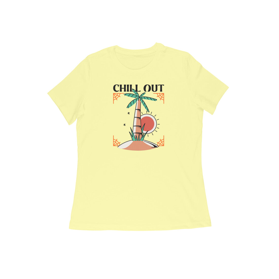 Chill out women's t-shirt-Butter Yellow-Snapper Choice