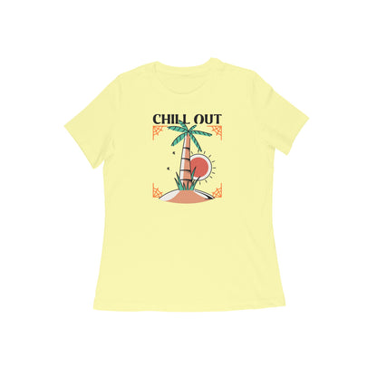 Chill out women's t-shirt-Butter Yellow-Snapper Choice