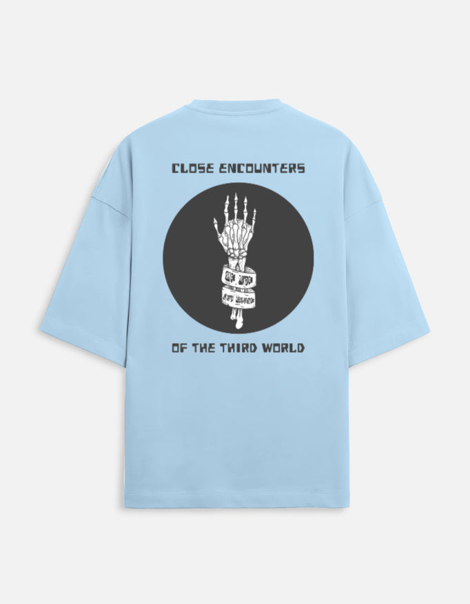 Close Encounters Unisex Terry Oversized Tee-Baby Blue-Snapper Choice