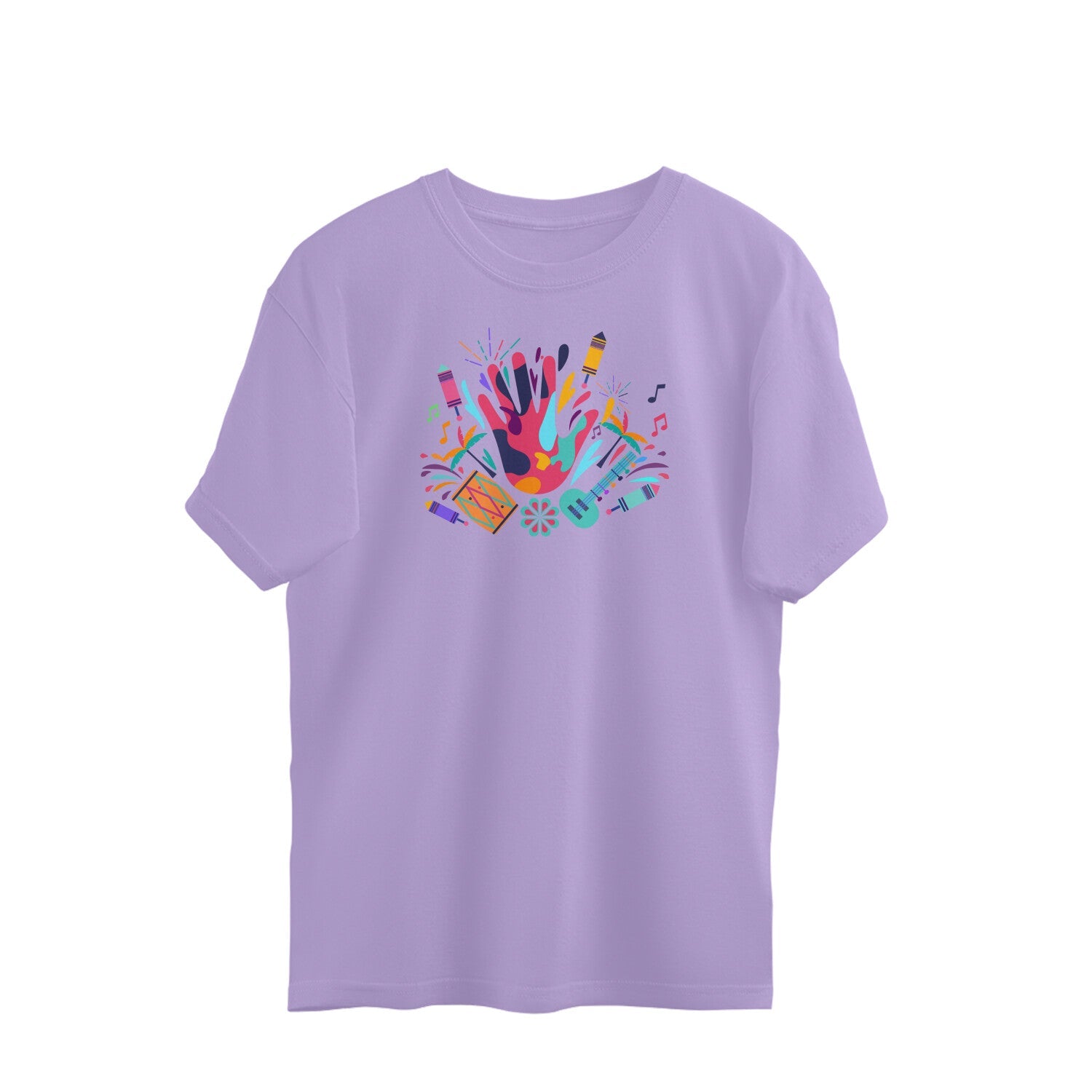 Colors Oversized t-shirt-Iris Lavender-Snapper Choice